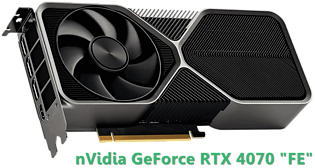 nVidia GeForce RTX 4070 "Founders Edition"